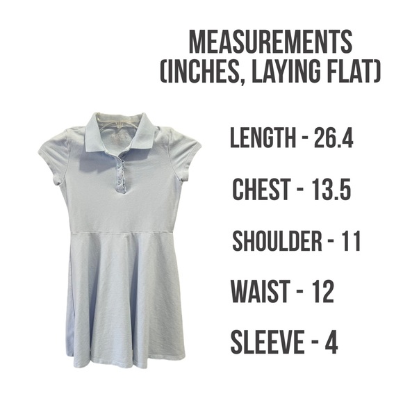 The Children Place Polo Dress Girl’s Size Medium 7/8 - Picture 6 of 7